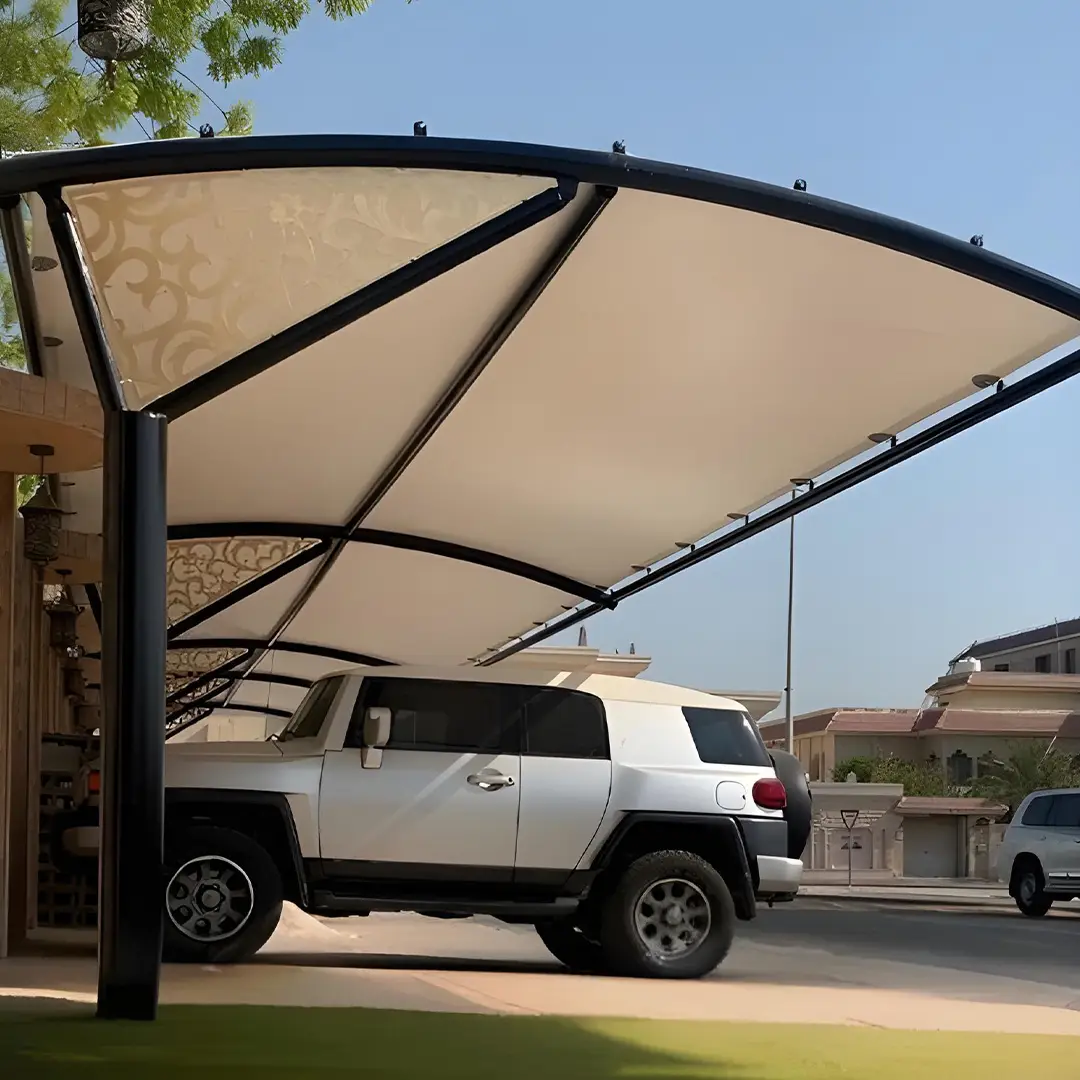 PVC Laser Car Parking Shade