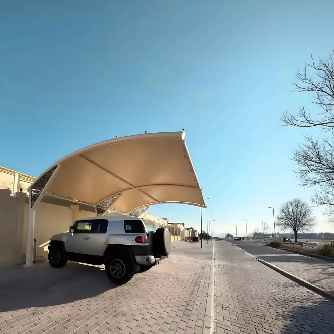 PVC Laser Car Parking Shade