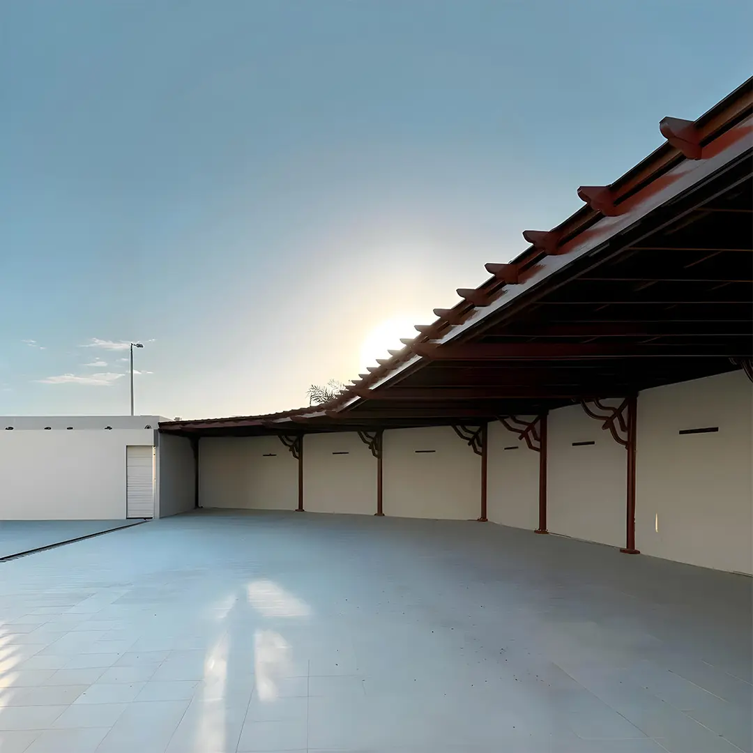 classic car parking shade