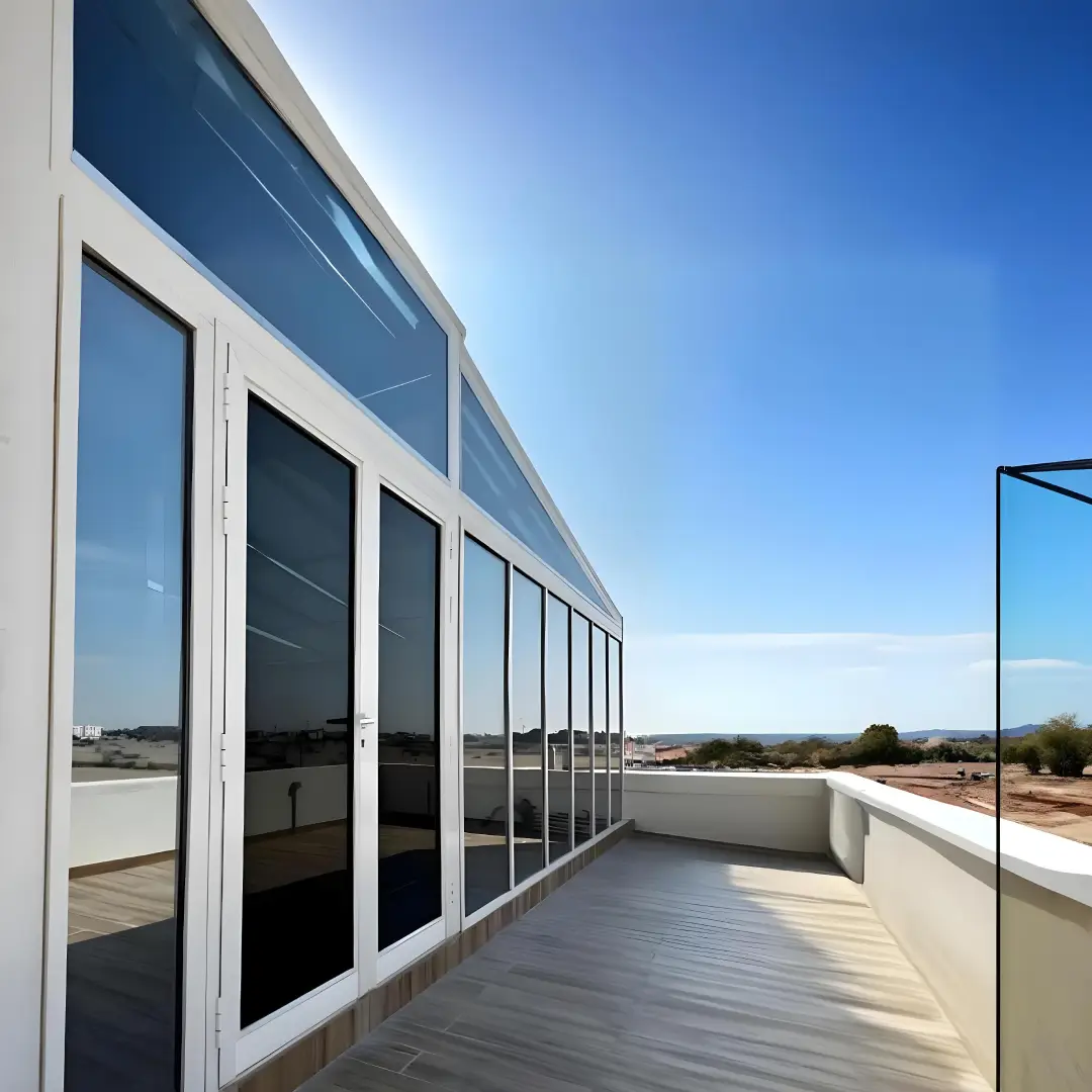 Fixed Glass Roof Pergola