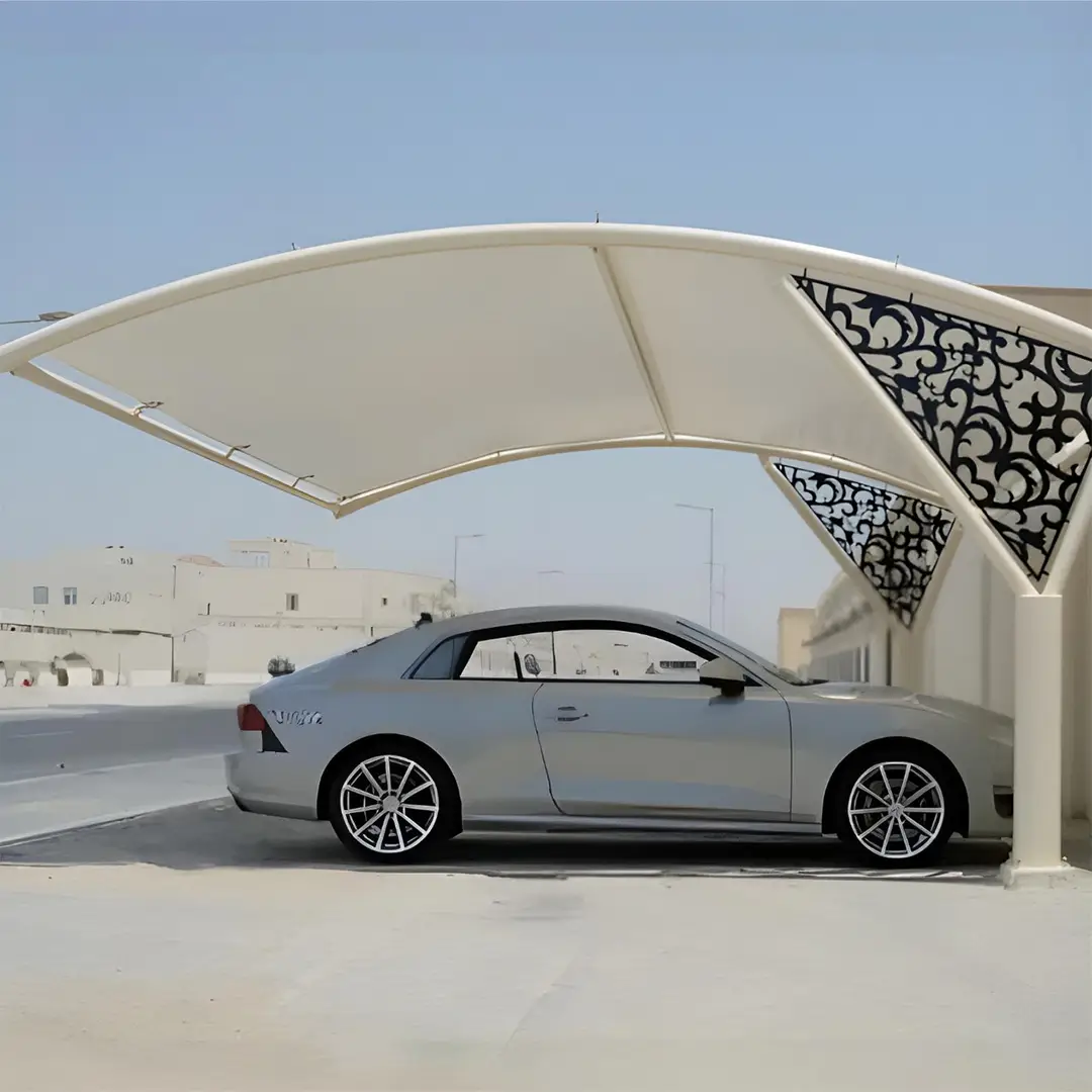 PVC Laser Car Parking Shade